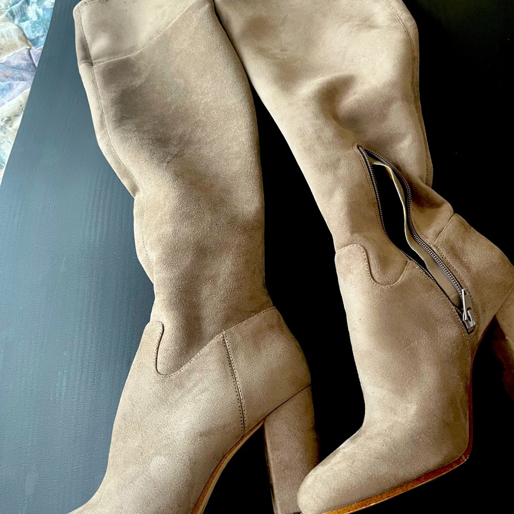 Size 8 Micheal Kors Knee High Gray Suede